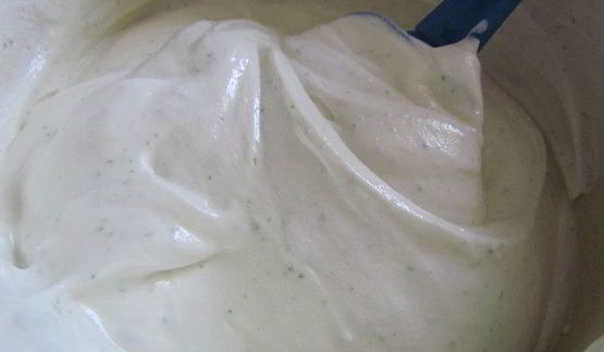 творожно-мятный десерт