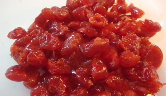 ванильный рисовый пудинг с вишнями