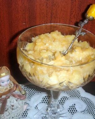 Яблочное пюре со сгущенкой