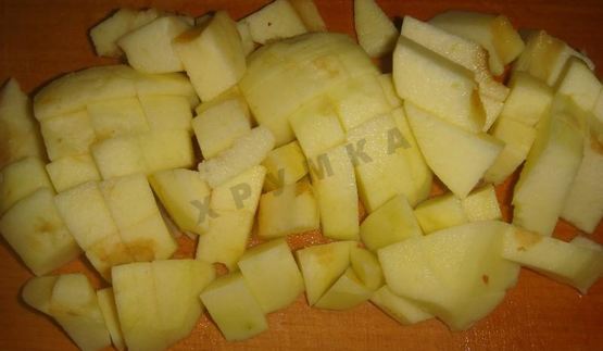 яблочное пюре со сгущенкой