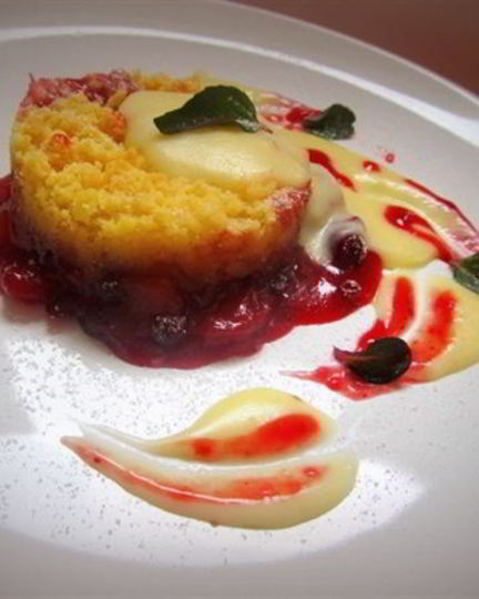 Рецепт ягодно-яблочного крамбль