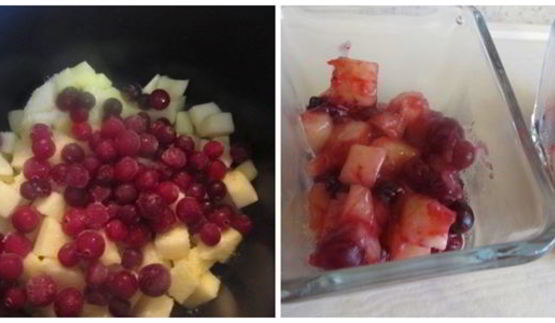 ягодно-яблочный крамбль