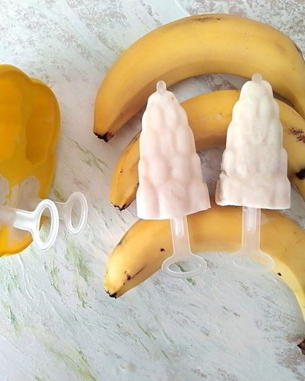 Рецепт замороженного десерта из бананов