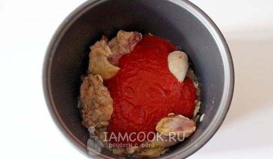 чахохбили из курицы в мультиварке
