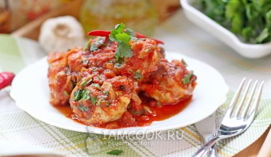 чахохбили из курицы в мультиварке