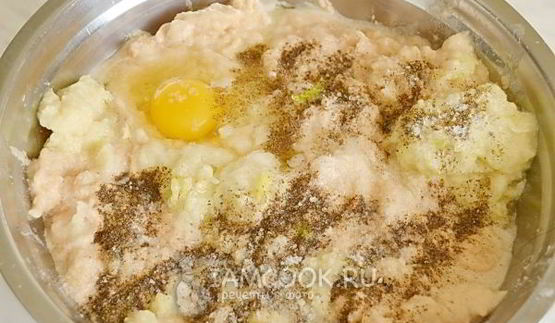 драники с куриным фаршем