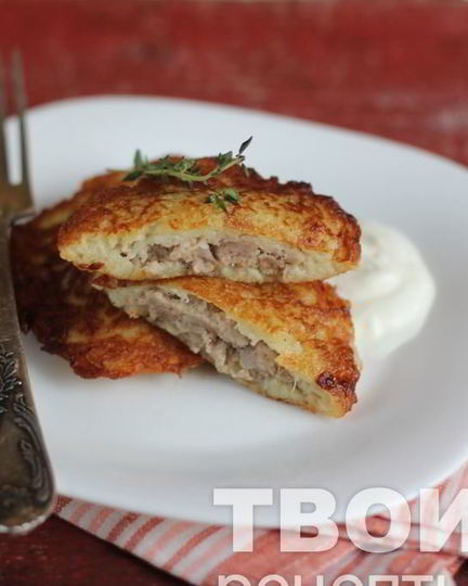 Рецепт драников с мясом