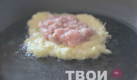 драники с мясом