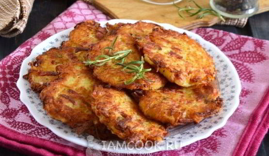 драники с вареной колбасой