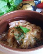 Драники в горшочках