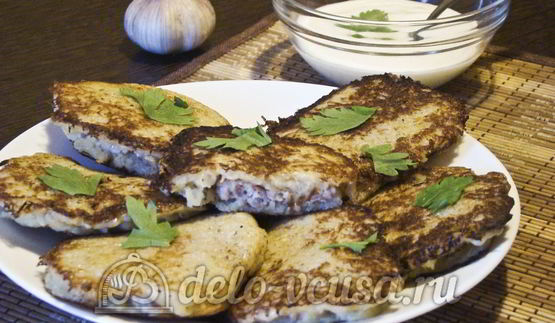 картофельные драники с мясом