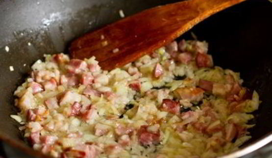 мучные колдуны с грудинкой