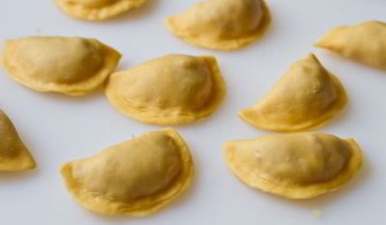 мучные колдуны с грудинкой