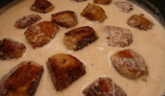 фрикадельки из индейки в сливочном соусе