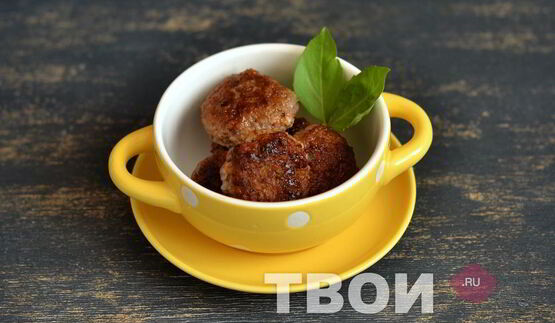 фрикадельки с яблоками