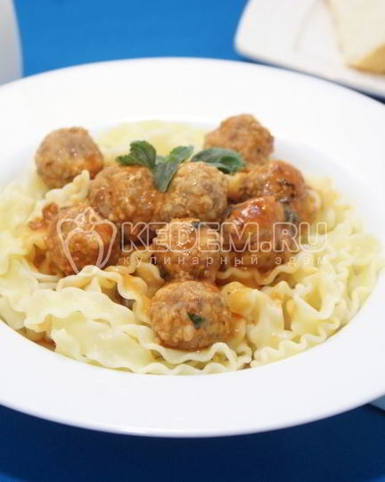 Рецепт фрикаделек в томатном соусе с пастой