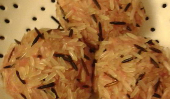 паровые фрикадельки с рисом