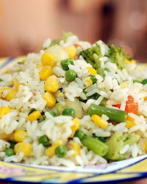 Гарнир из басмати и овощей