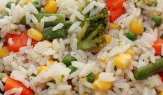 гарнир из басмати и овощей
