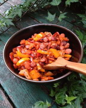 Гарнир из морковки со сладким перцем