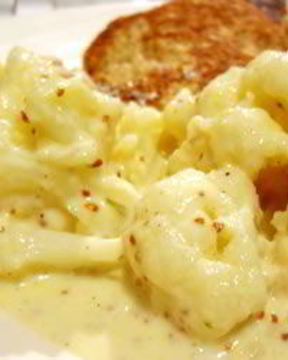 Гарнир из цветной капусты в микроволновке