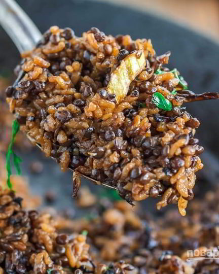 Рецепт чечевицы черной на сковороде