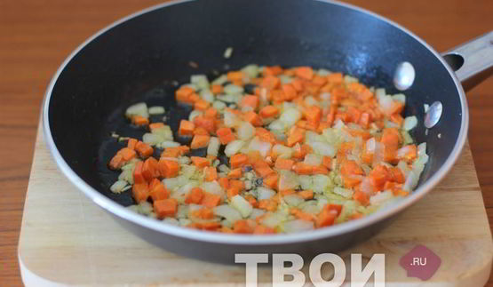 чечевица с креветками