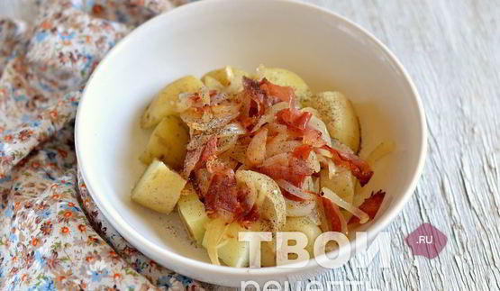 картофель с беконом