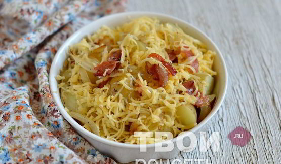 картофель с беконом