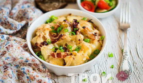 картофель с беконом