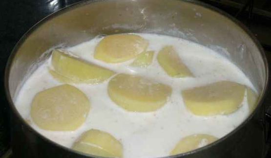 картофель в духовке под соусом