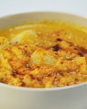 Картофель в мясной подливе