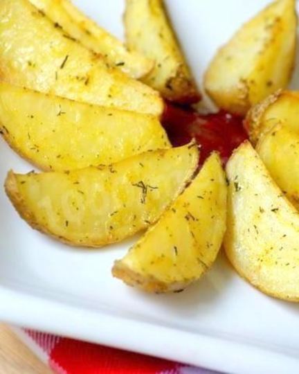 Рецепт картошки по селянски в духовке с чесноком