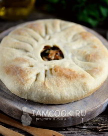 Рецепт картошки с курицей в тесте в духовке