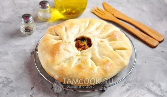 картошка с курицей в тесте в духовке