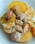 Картошка, жаренная с грибами в сметане