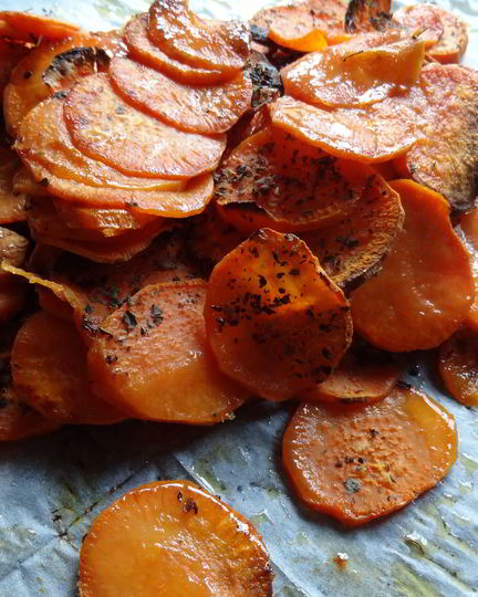 Рецепт хрустящего сладкого картофеля с базиликом