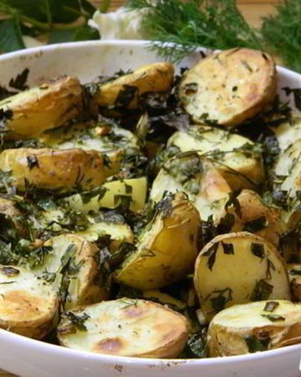 Рецепт молодого картофеля с зеленью