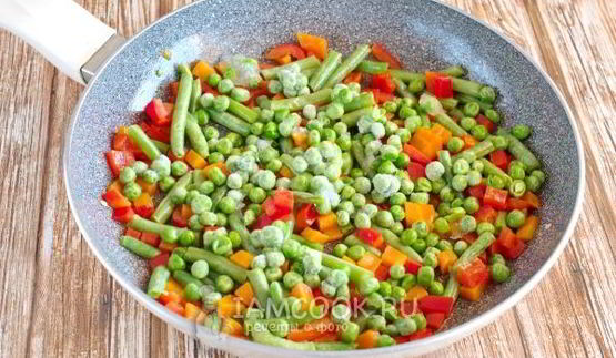 постный рис с овощами