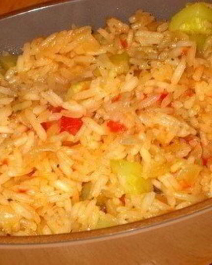 Рецепт риса с кабачками