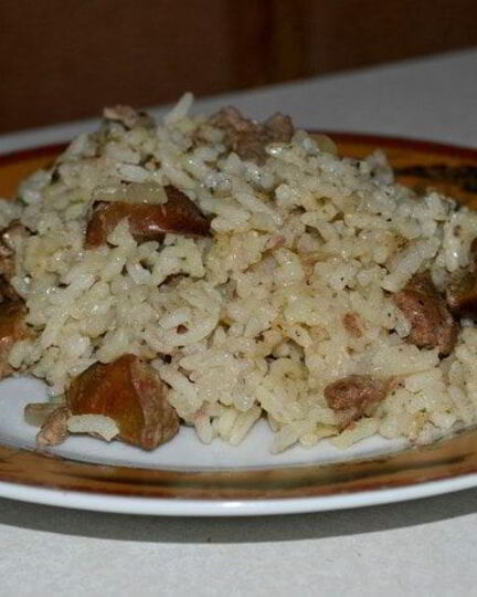 Рецепт риса с куриной печенью