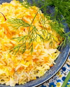 Рис с овощами и шафраном