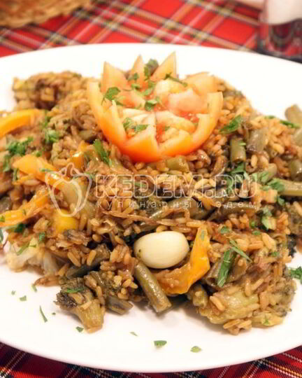 Рецепт риса с овощами и соевым соусом