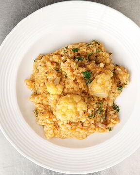 Рис с треской и цветной капустой