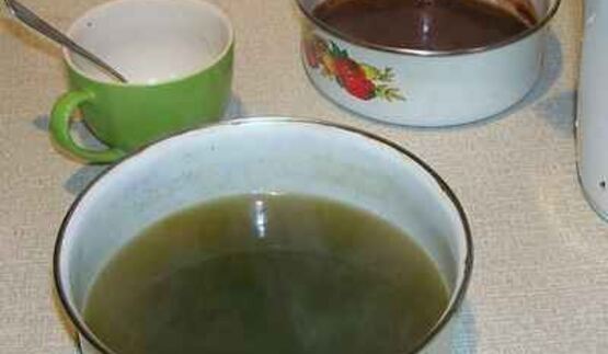 рис зеленый с золотистой спаржей