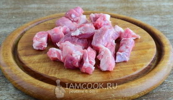 жареная картошка с мясом и грибами