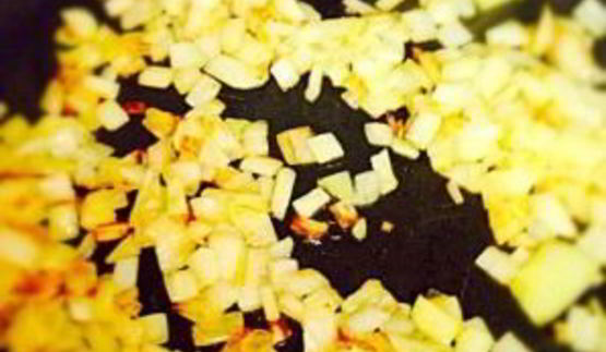 жареная картошка с шампиньонами