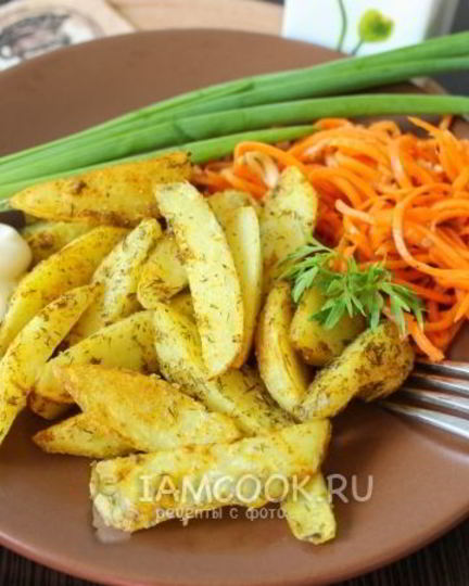 Рецепт жареного картофеля в панировке