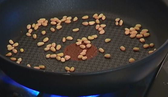 зимний рис с тыквой и кедровыми орехами