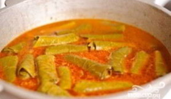 долма из виноградных листьев